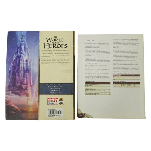 Dungeons And Dragons Players 4th Edition Handbook Dungeon Masters 2011 Book Lot - Picture 2 of 16